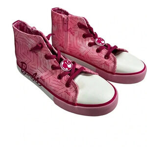 NWOT Rare Limited Edition‎ Ground Up Barbie Girls 4 High Top Zip Canvas Sneaker